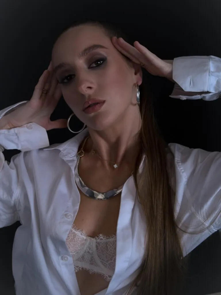 Professional makeup prepared for a photoshoot