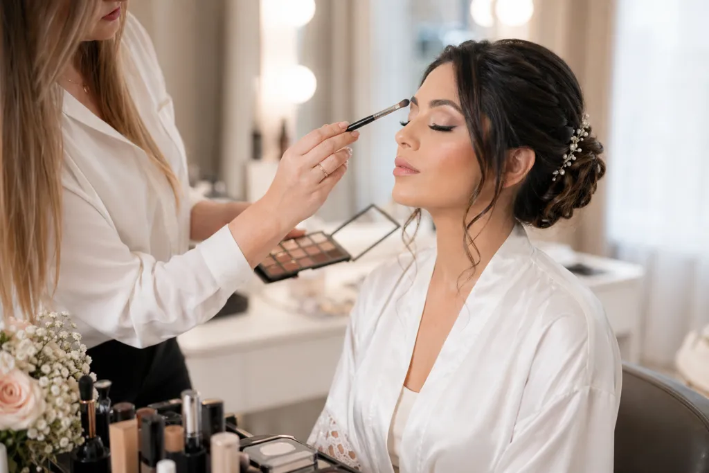 Bridal makeup and hairstyling trial by ABC Face