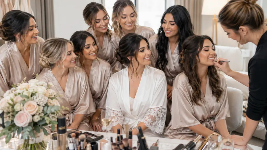 Bridesmaid Makeup and Hair: How to Keep the Whole Party Looking Cohesive