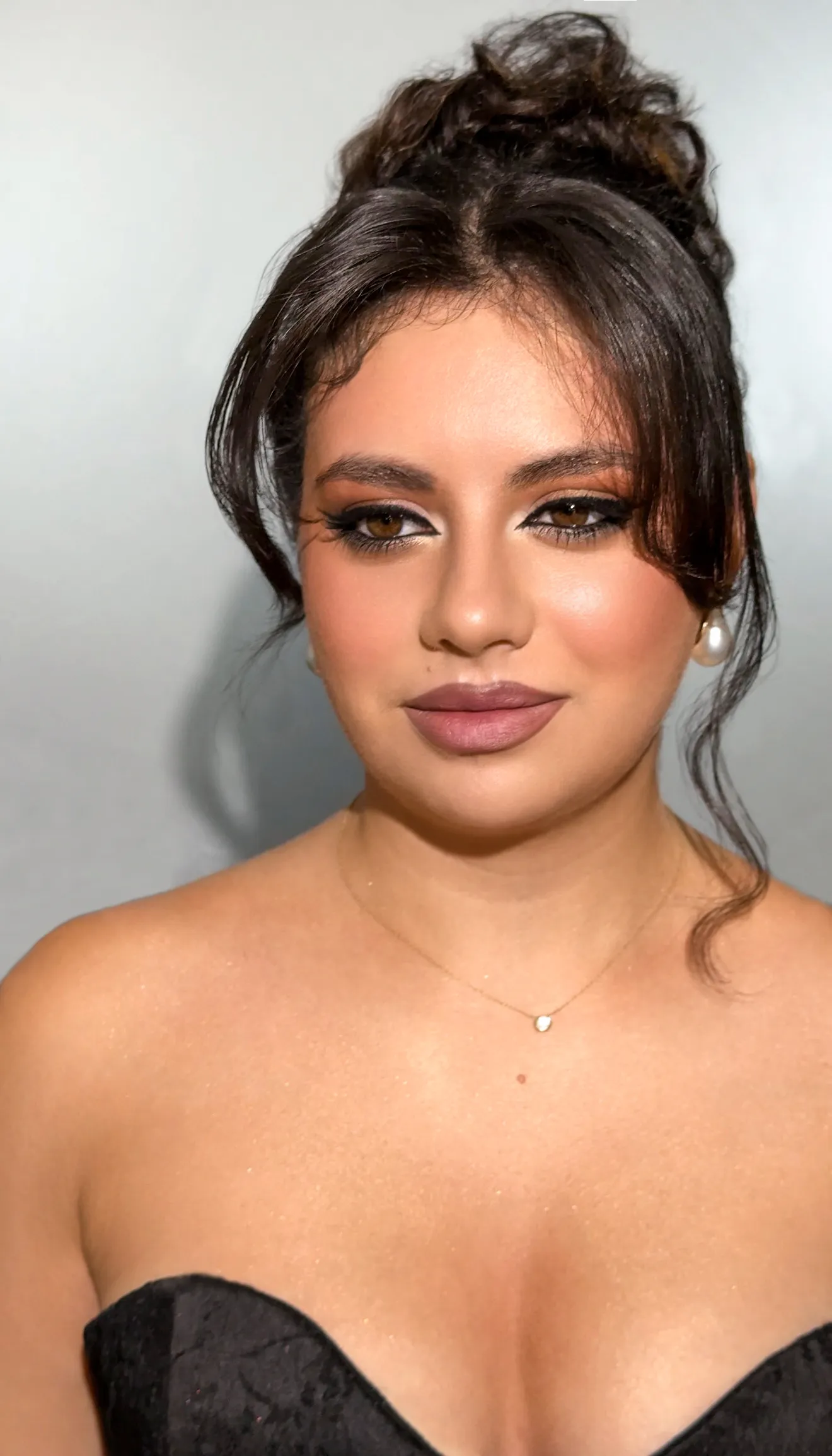 Soft glam bridal makeup and curled hairstyle by ABC Face