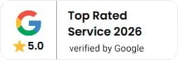 Google Top Rated Service 2026, 5.0