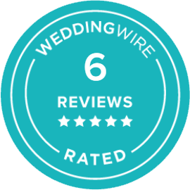 WeddingWire: 6 reviews, top rated